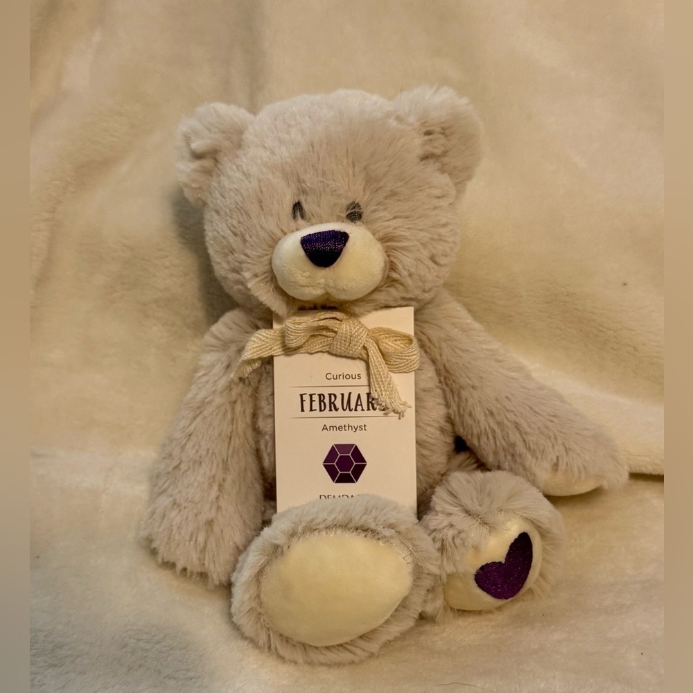 Demdaco - February Birthstone Plush Bear - Picture 2 of 6